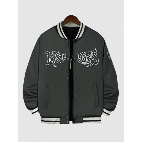 Embroidery Baseball Varsity Jacket