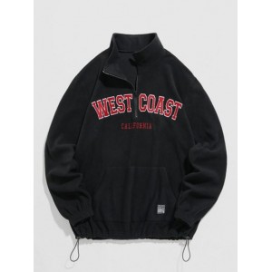 Zipper Design WEST COAST Letter Embroide...