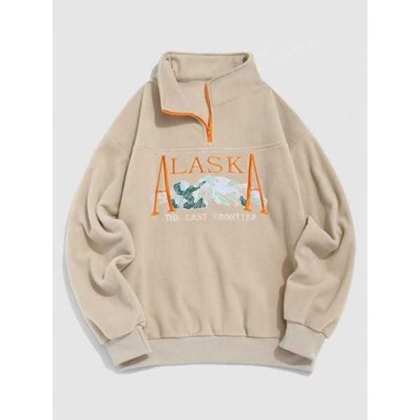 ALASKA Scenic Embroidery Streetwear Pola...