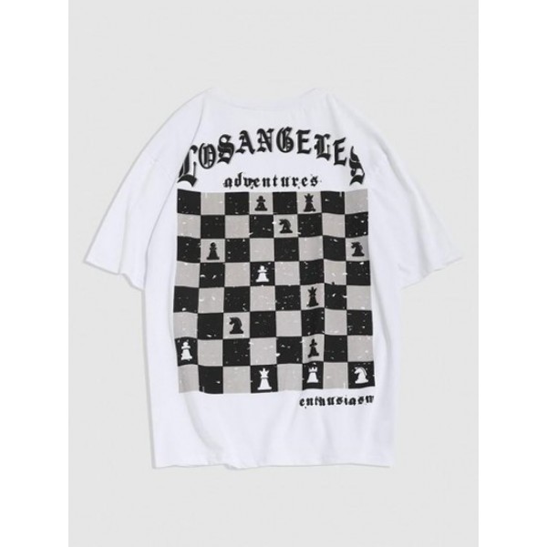 Streetwear Checkerboard LOS ANGELES Grap...