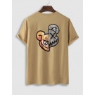 Cartoon Bears Pattern Short Sleeves T-shirt