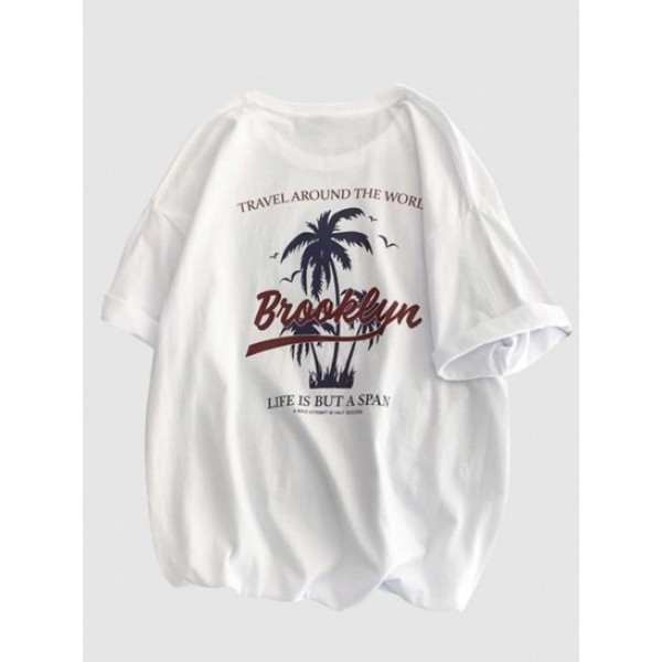 Coconut Tree Letter Brooklyn Graphic Pri...