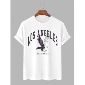 LOS ANGELES Eagle Graphic Printed T-shir...