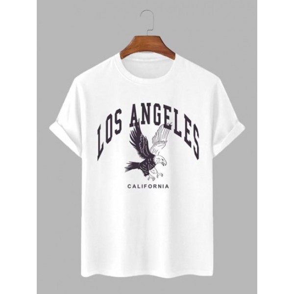 LOS ANGELES Eagle Graphic Printed T-shirt