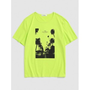 California Palm Tree Graphic Vintage T-s...