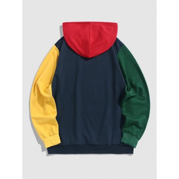 Colorblock FLORIDA Graphic Front Pocket Hoodie