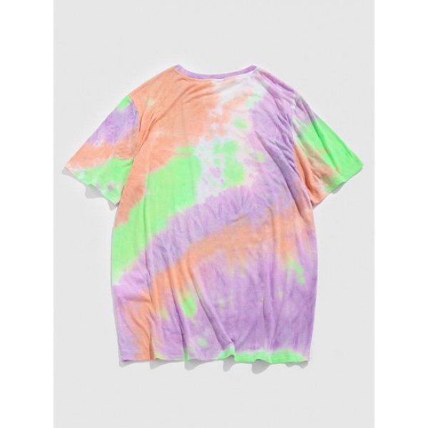 Tie Dye Rose New York Short Sleeve T-shirt