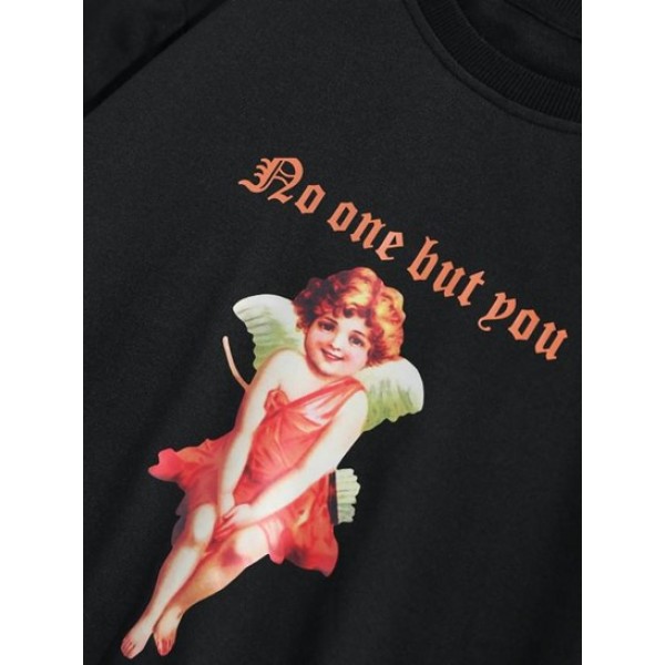 Streetwear No One But You Angel Vintage Graphic Sweatshirt